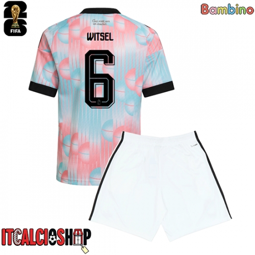 Belgio Axel Witsel #6 Seconda Maglia Bambino Mondiali 2026 Manica Corta (+ Pantaloni corti)